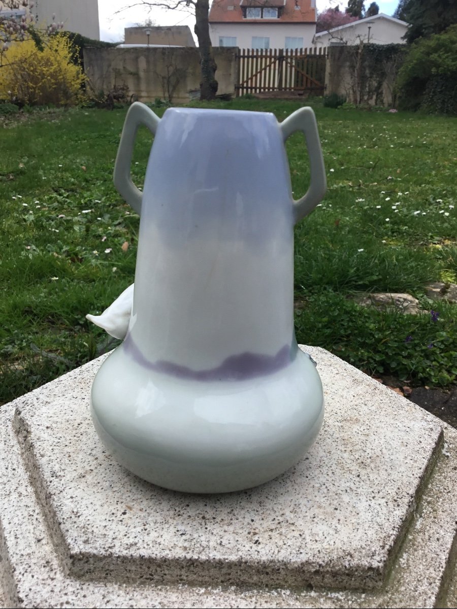Petit Vase La Chasse à La Grenouille -photo-6