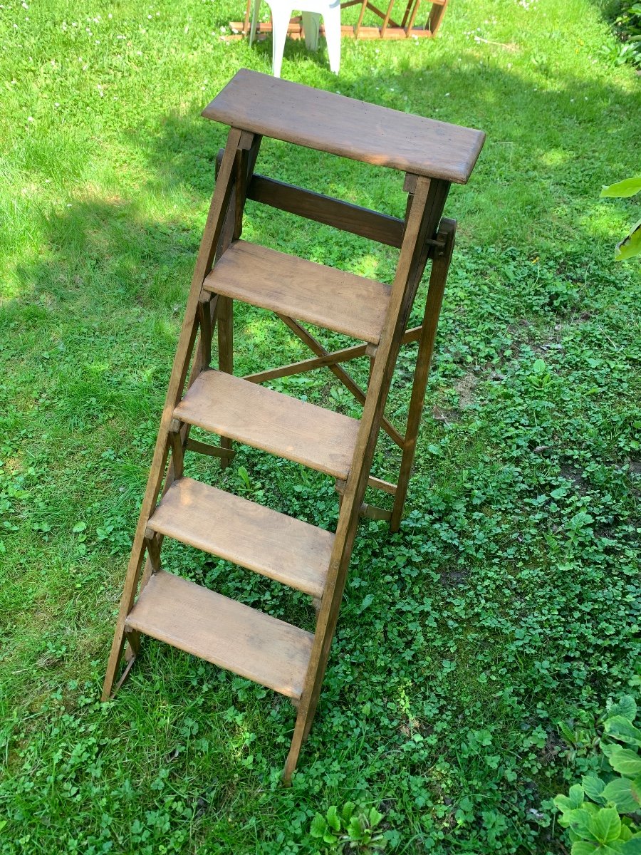 Oak Library Or Workshop Stepladder-photo-4