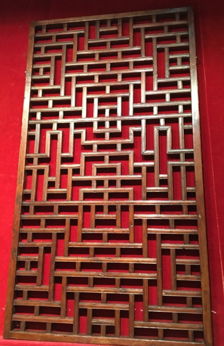 Partition Panel, Carved Wood, China, 18th Century