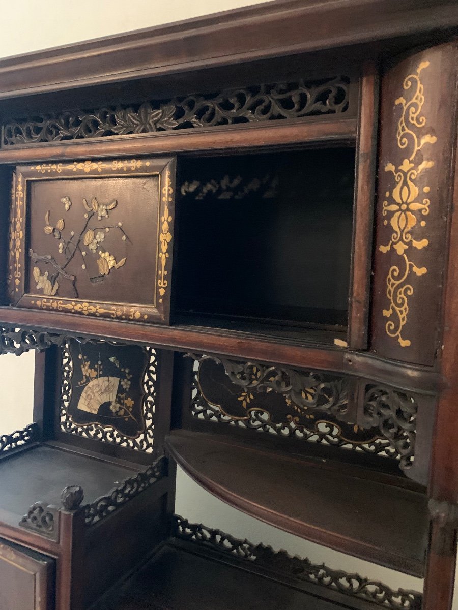 Small Japanese Cabinet Naturalist Decor -photo-6
