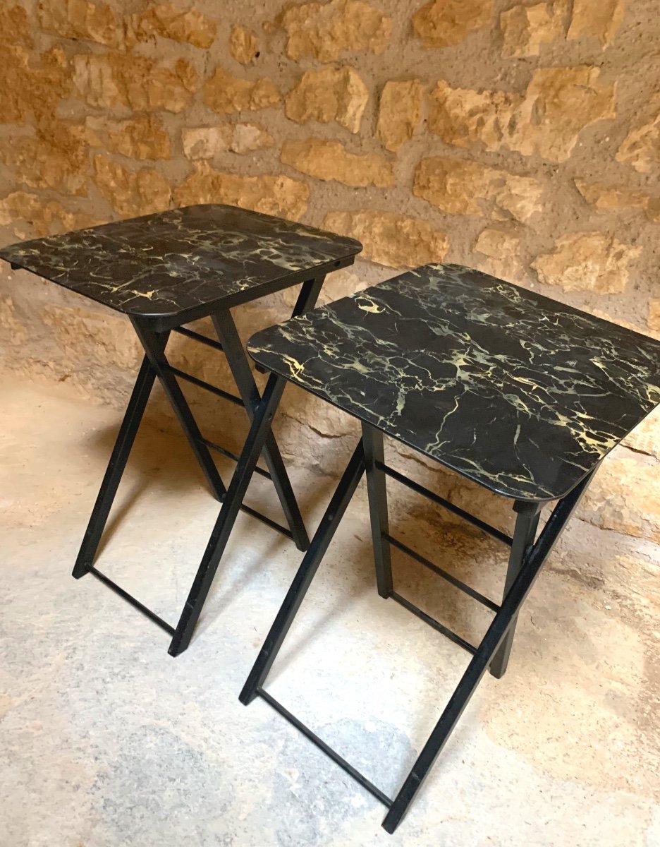 The Pair Of Folding Sofa Ends 