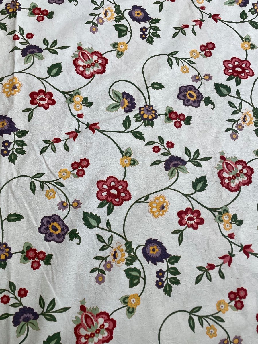 Pair Of Double Floral Curtains (303 X 196 Cm)-photo-2