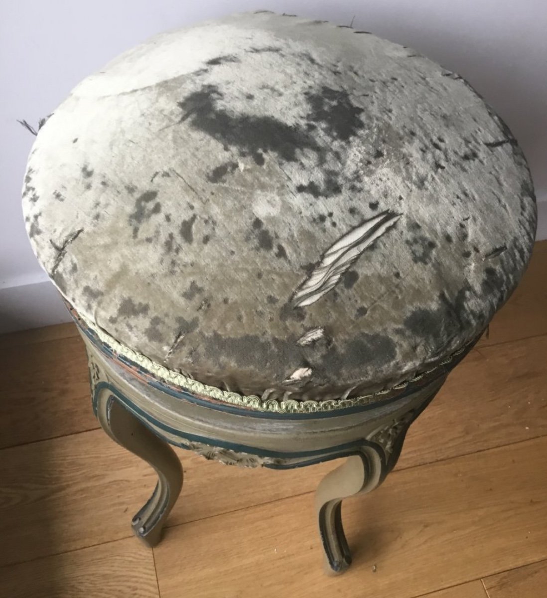Louis XVI Style Lacquered Piano Stool-photo-6