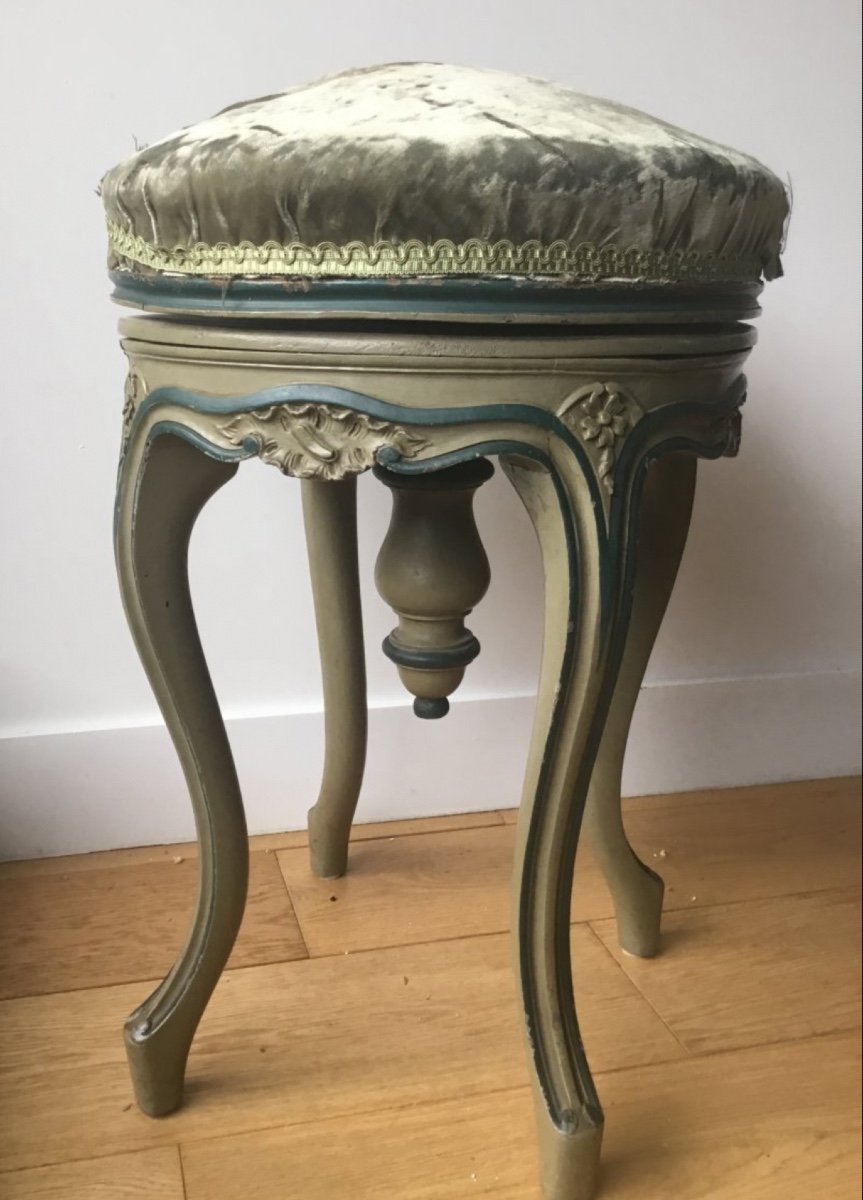 Louis XVI Style Lacquered Piano Stool