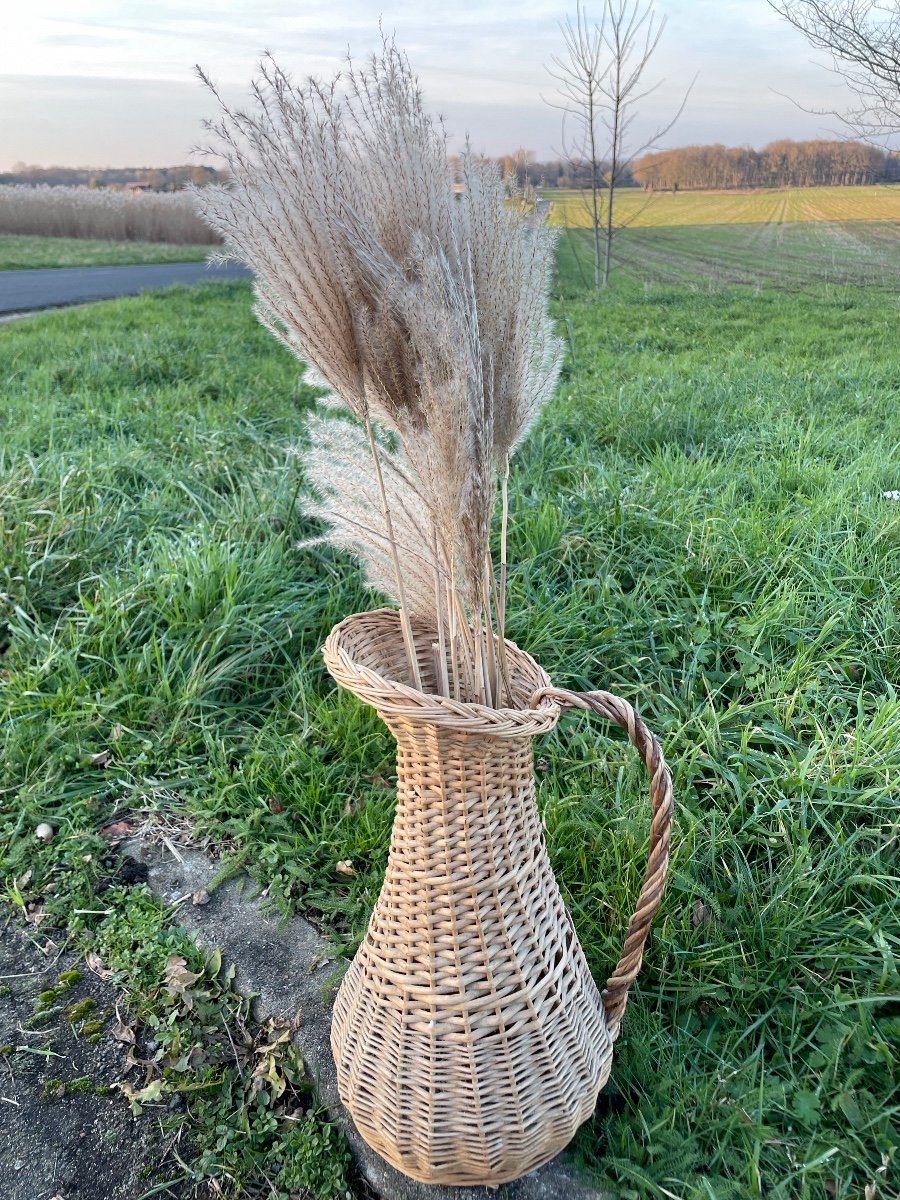 Large Wicker Carafe (2 Available)-photo-2