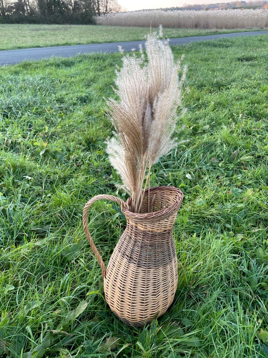 Large Wicker Carafe (2 Available)-photo-8