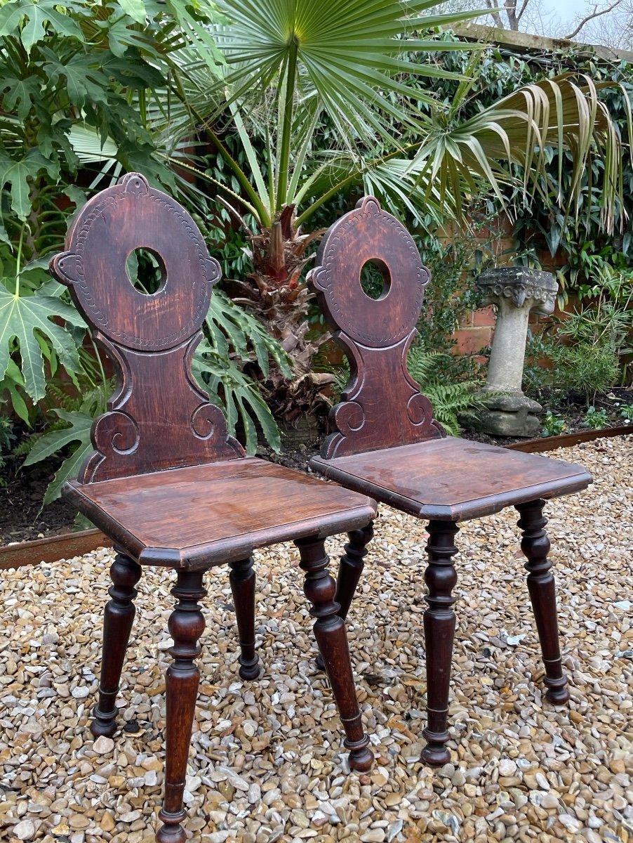 The Pair Of Hall Chairs -photo-1