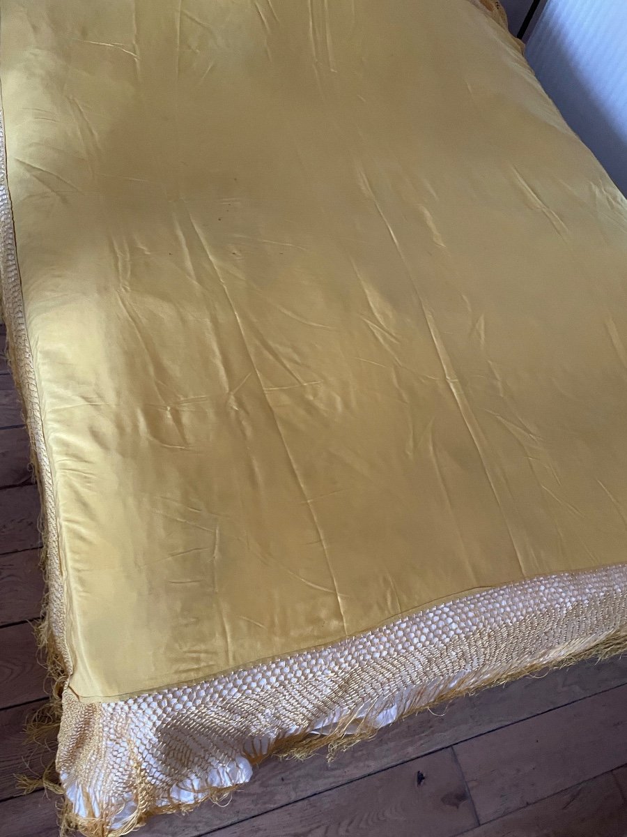 Yellow Silk Stole From The Napoleon III Period -photo-3
