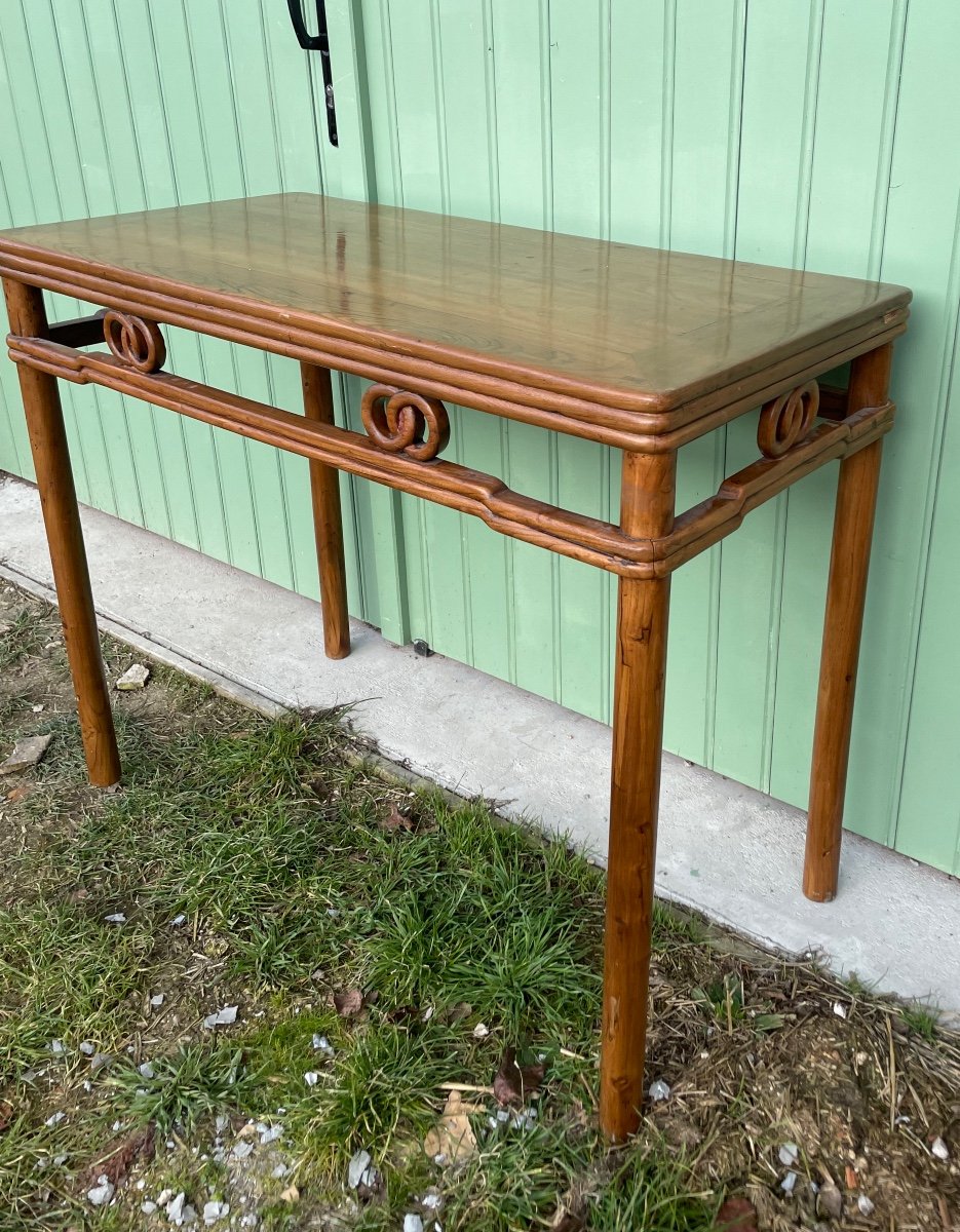 Table Console , Bois Exotique , Chine, Vers 1900-photo-8