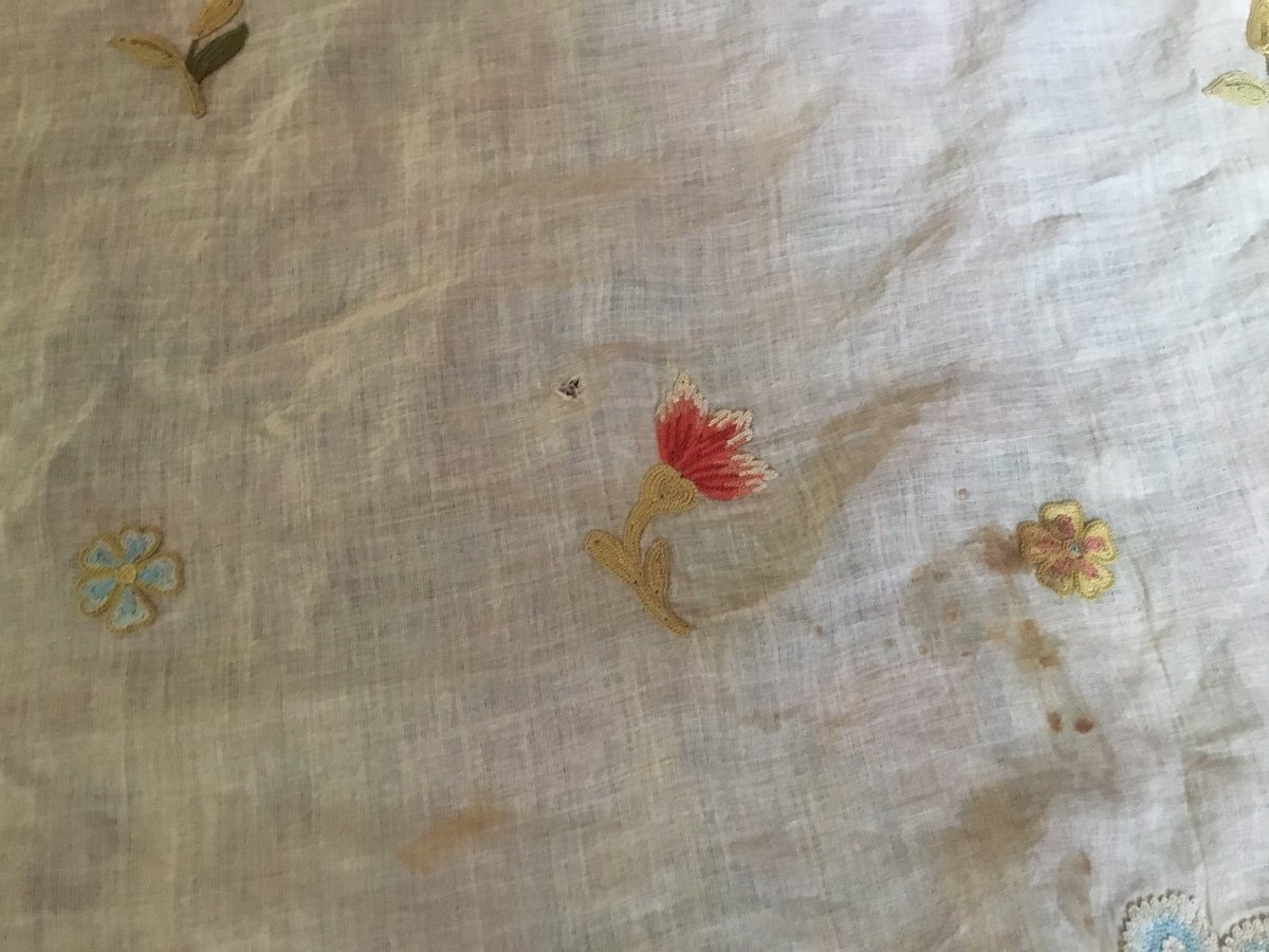 Parrot Embroidered Fabric Sample -photo-3
