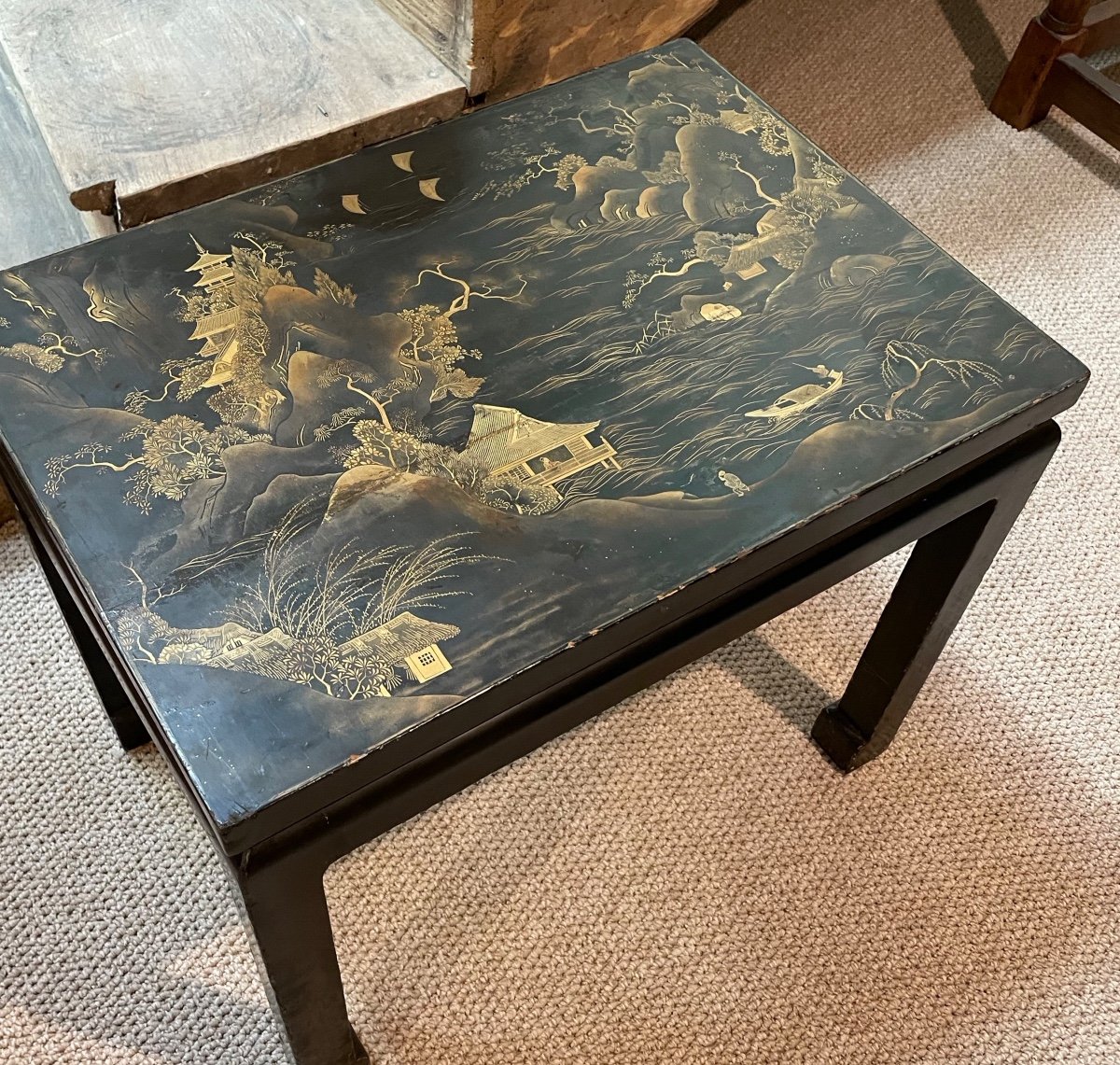 Perret Vibert Lacquered Side Table 
