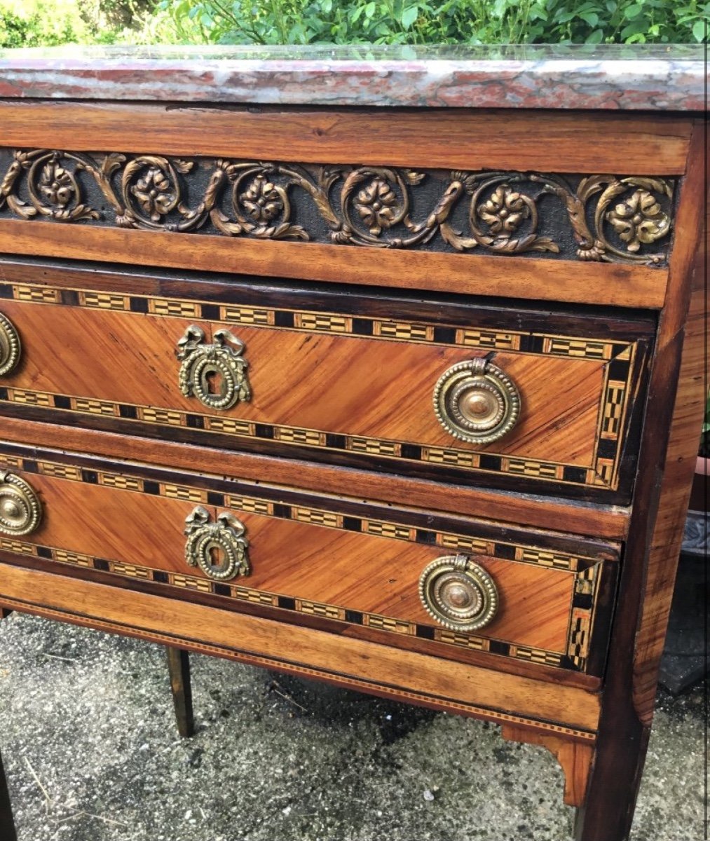 Transition Period Chiffonniere Table, 18th Century-photo-4