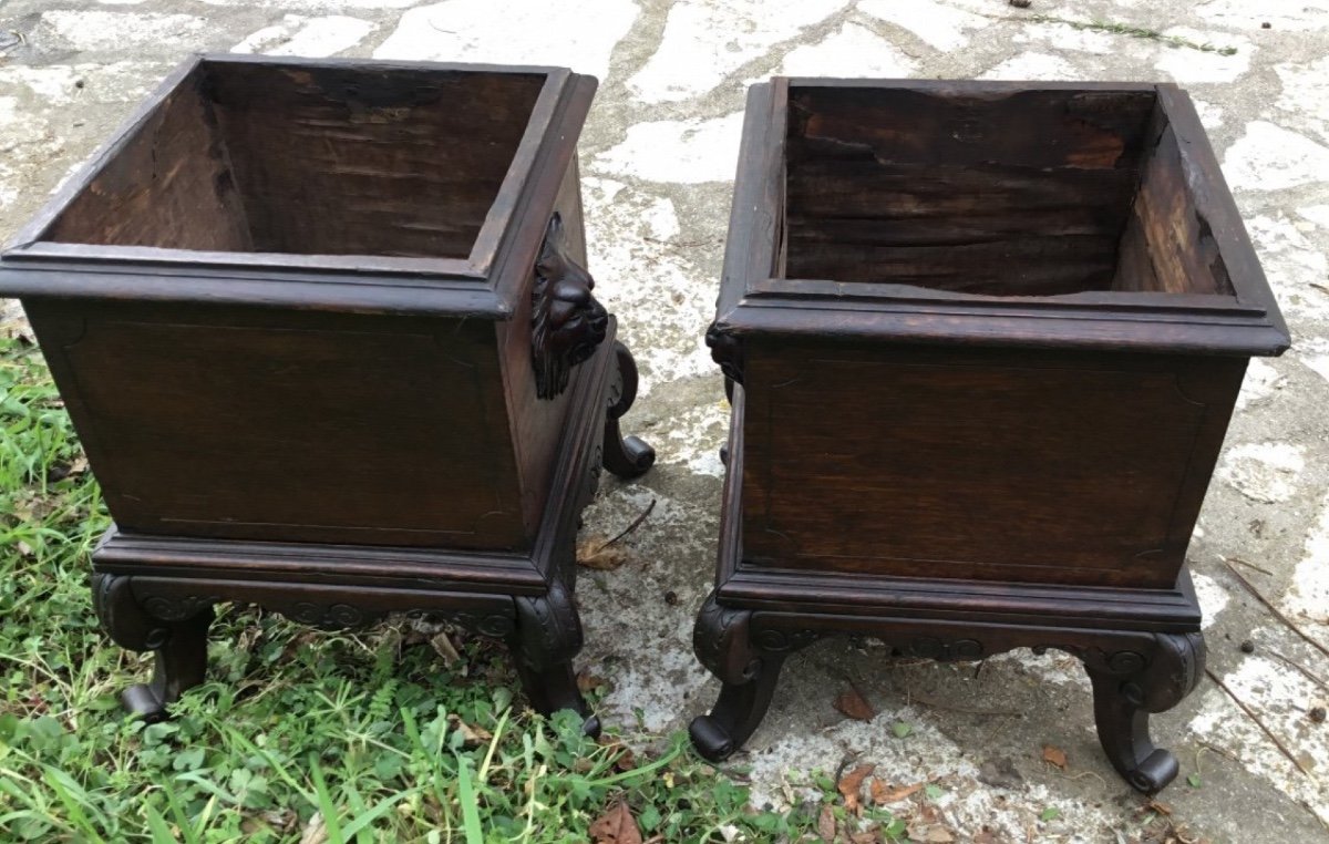 Pair Of Japanese-style Planters Dlg By Gabriel Viardot-photo-4