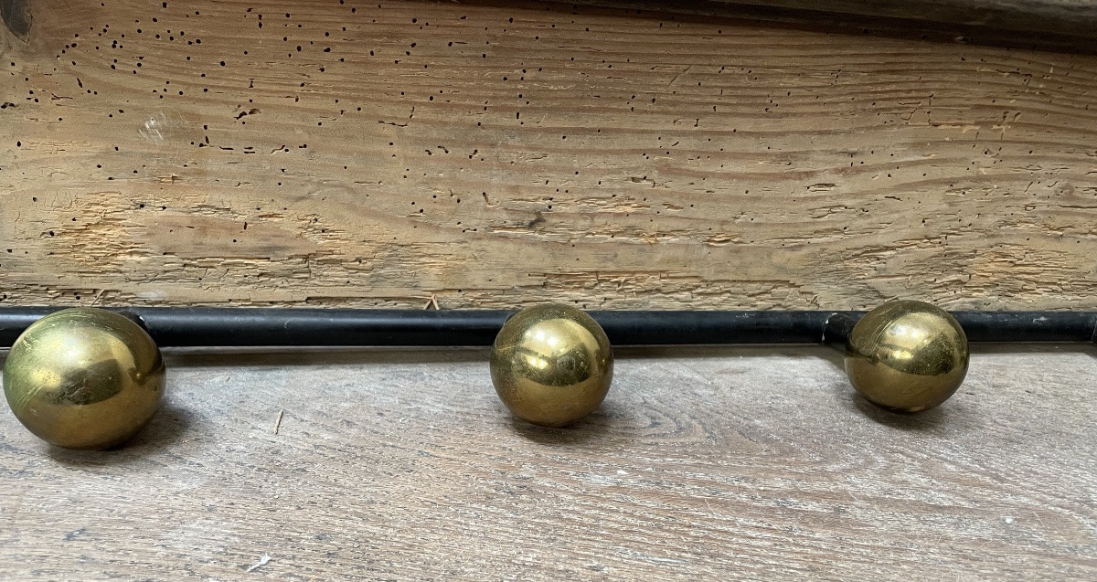 Porte Manteaux à 6 Boules En Laiton -photo-2