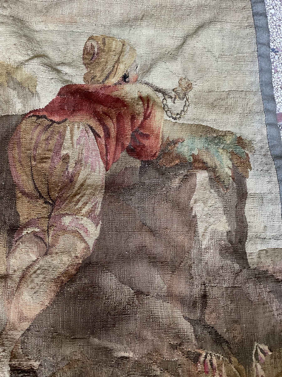 17th Century Tapestry, The Return From Fishing-photo-3