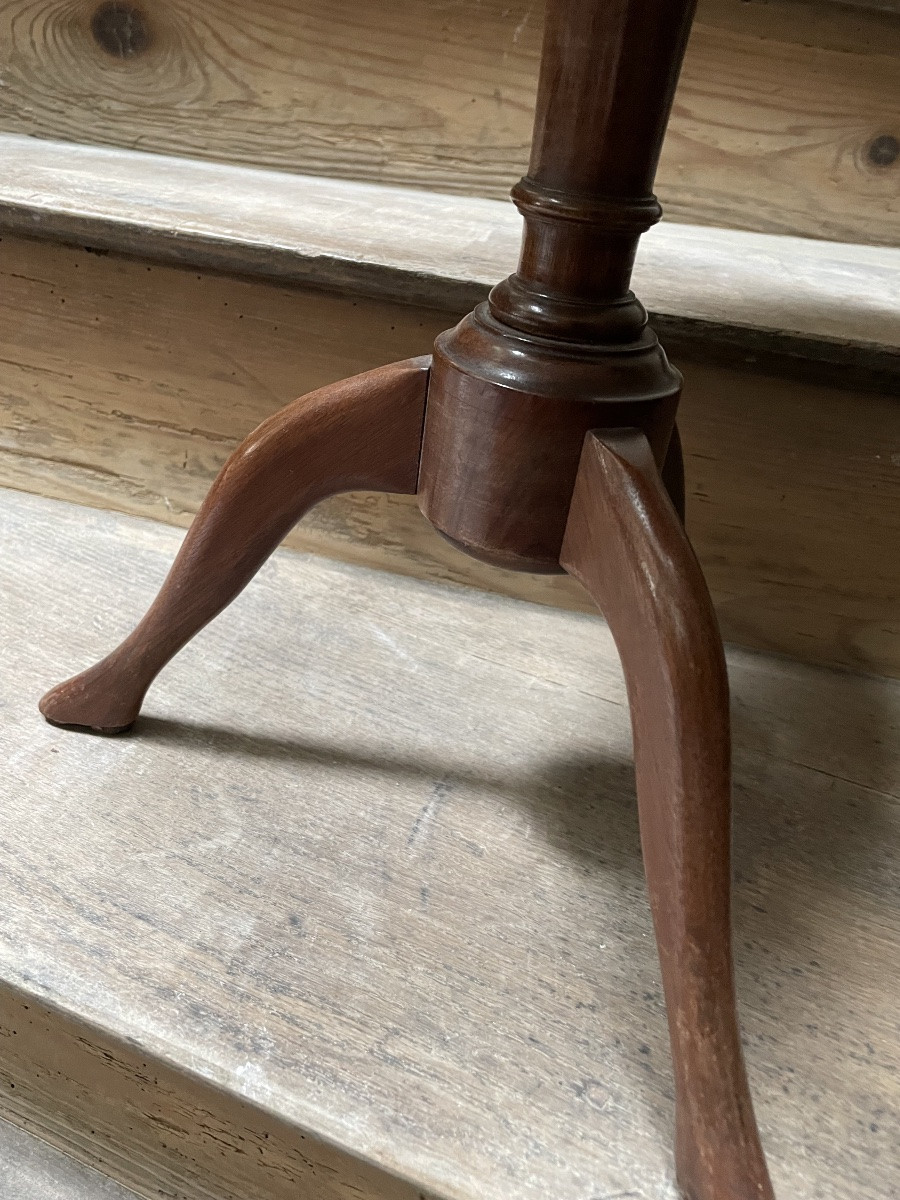 Small Oval Gueridon With Marble Top-photo-3