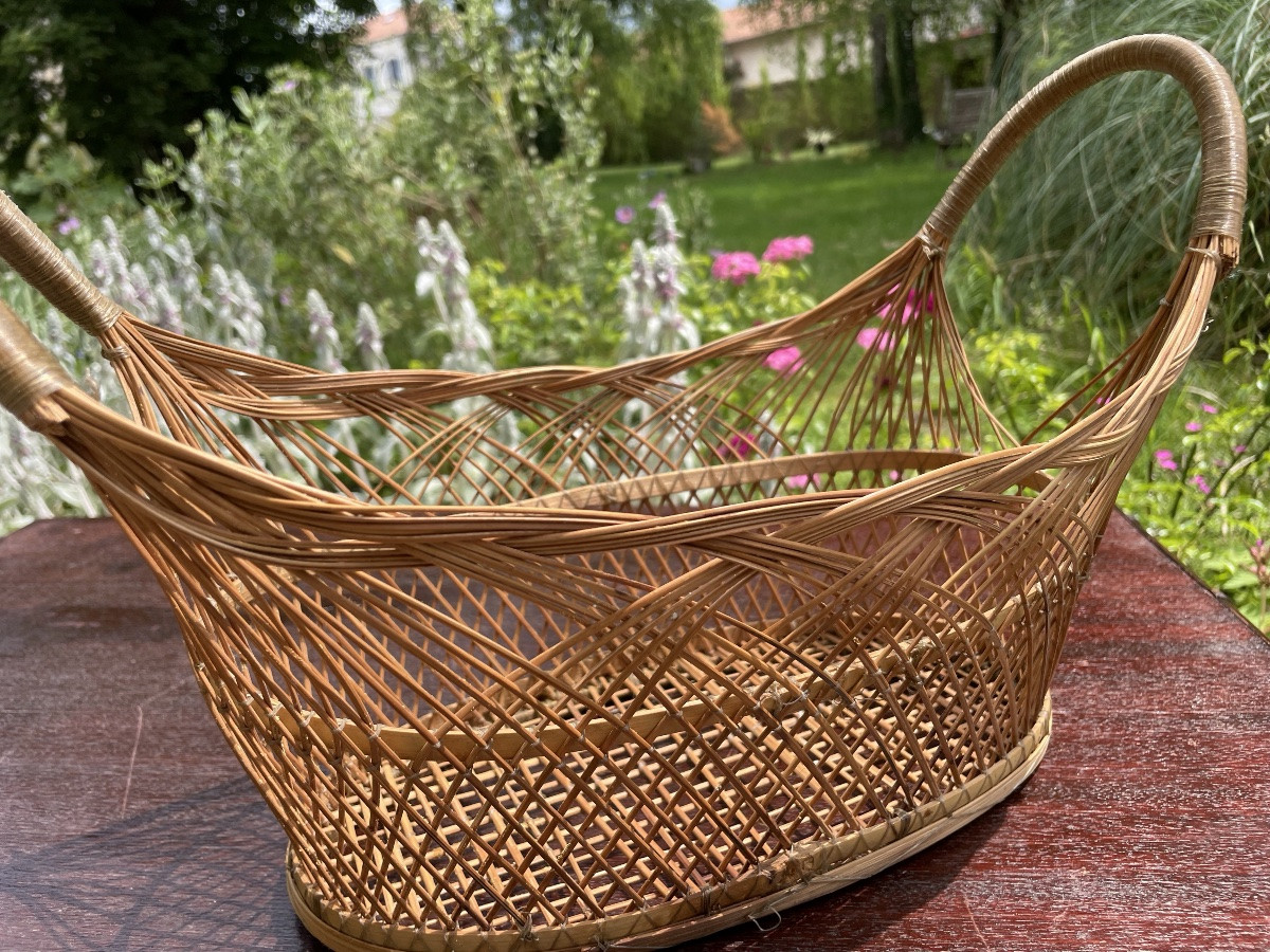 Folk Art Woven Basket -photo-1