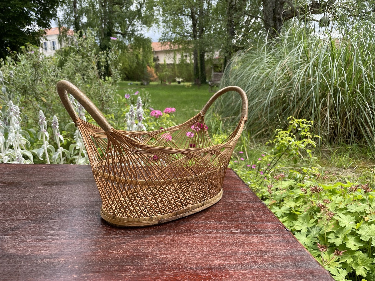 Folk Art Woven Basket -photo-4