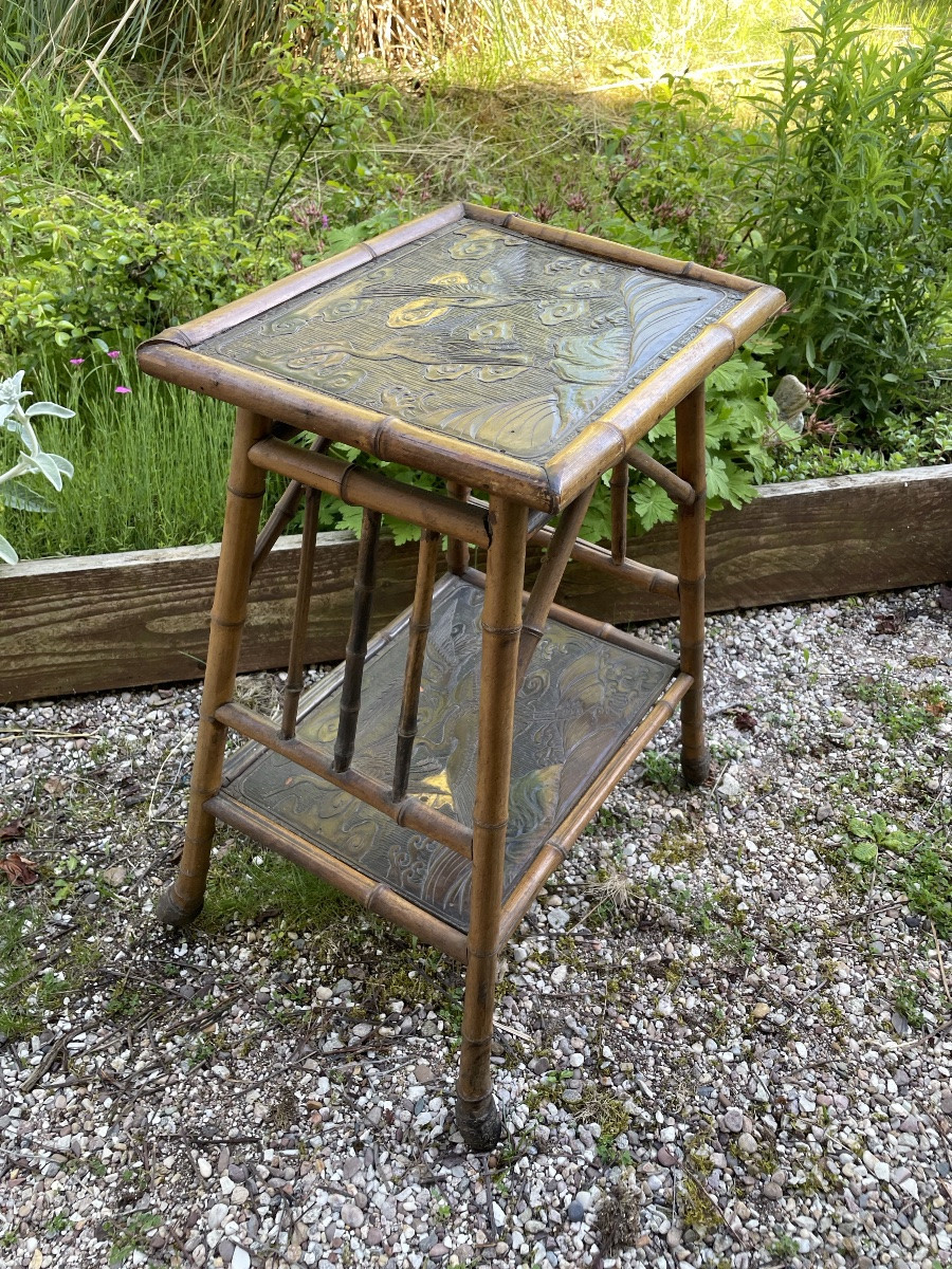 Perret Vibert Bamboo Side Table Dlg, Japanese Style -photo-6