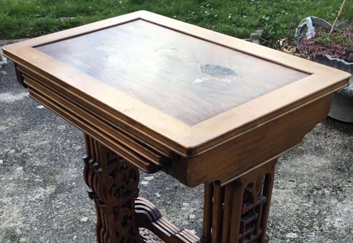 Attr Gabriel Viardot Set Of 4 Japanese-style Nesting Tables-photo-4