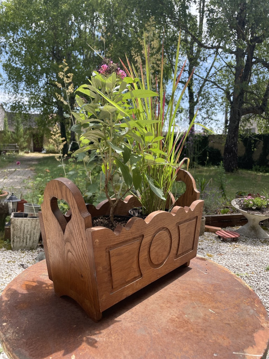 Folk Art Heart Planter -photo-3
