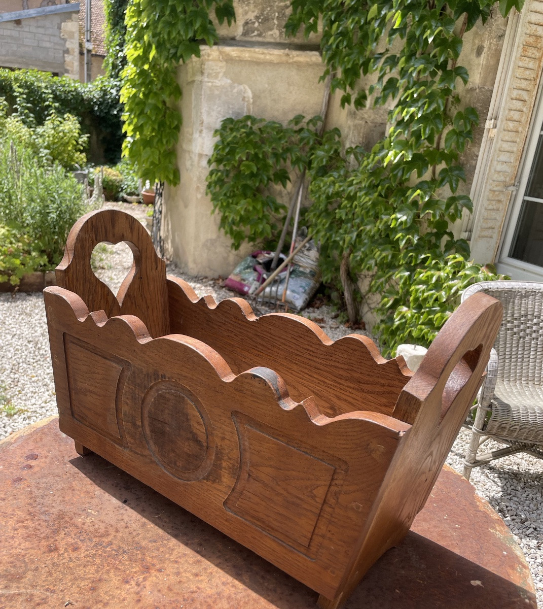 Folk Art Heart Planter -photo-8