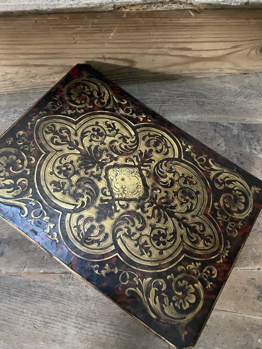 Boulle Marquetry Box, Napoleon III Period, Second Empire -photo-4