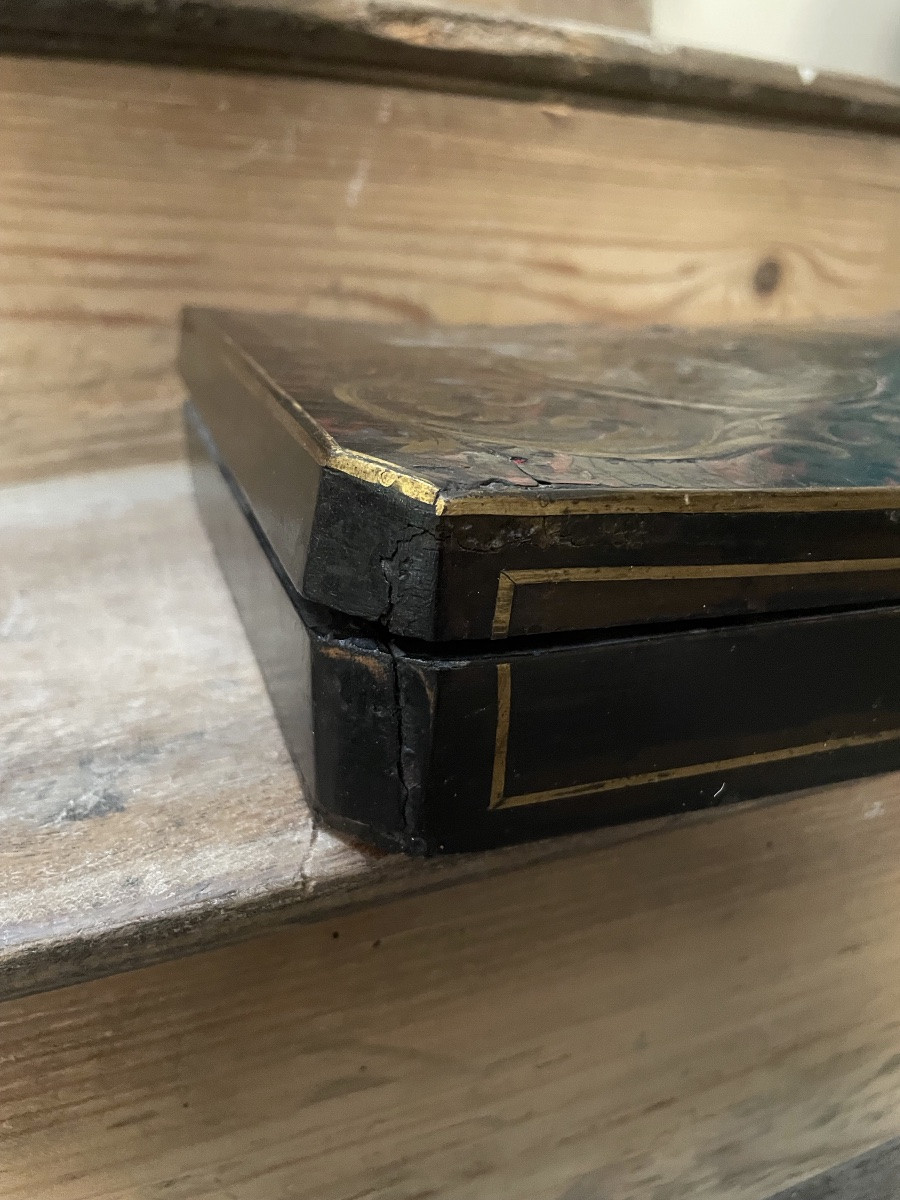 Boulle Marquetry Box, Napoleon III Period, Second Empire -photo-3