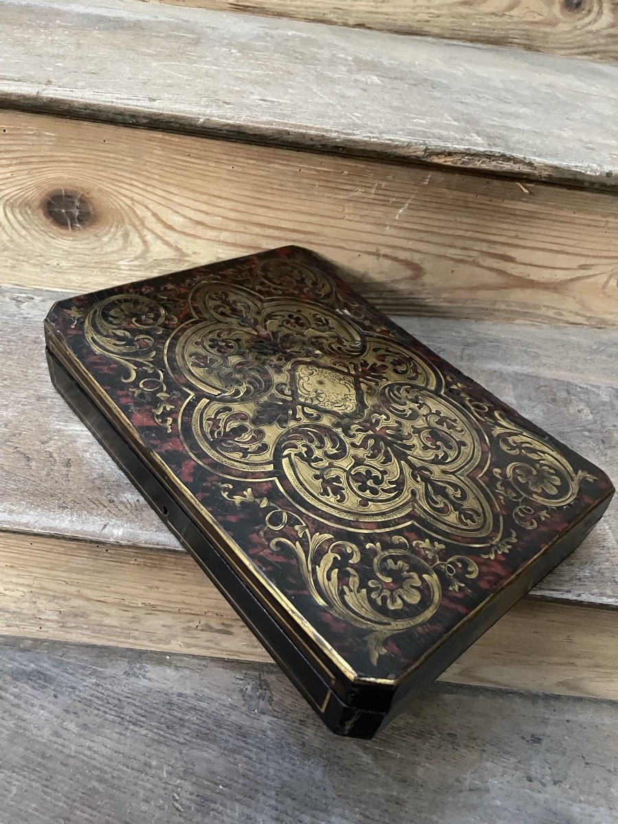 Boulle Marquetry Box, Napoleon III Period, Second Empire -photo-7