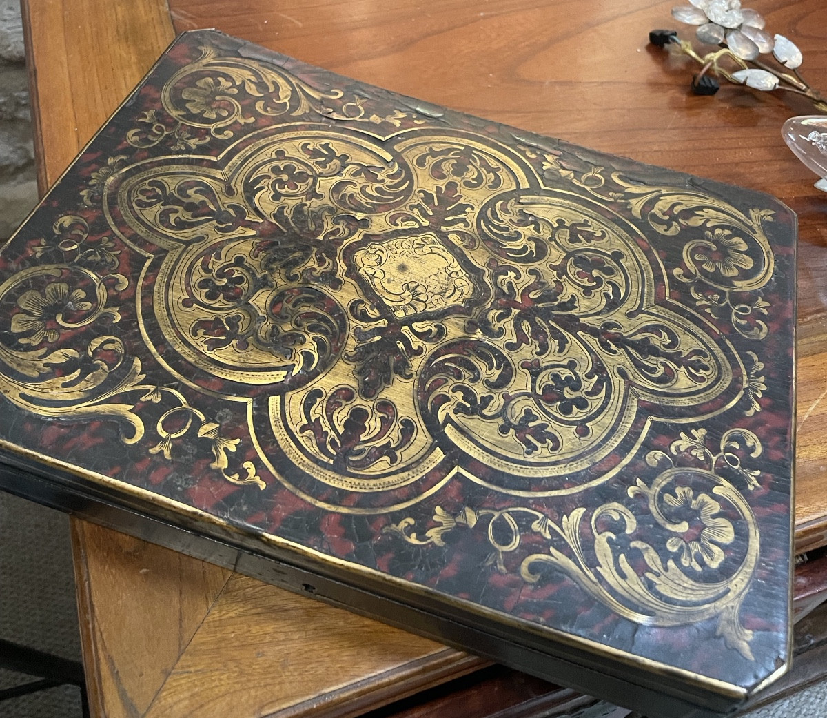 Boulle Marquetry Box, Napoleon III Period, Second Empire 