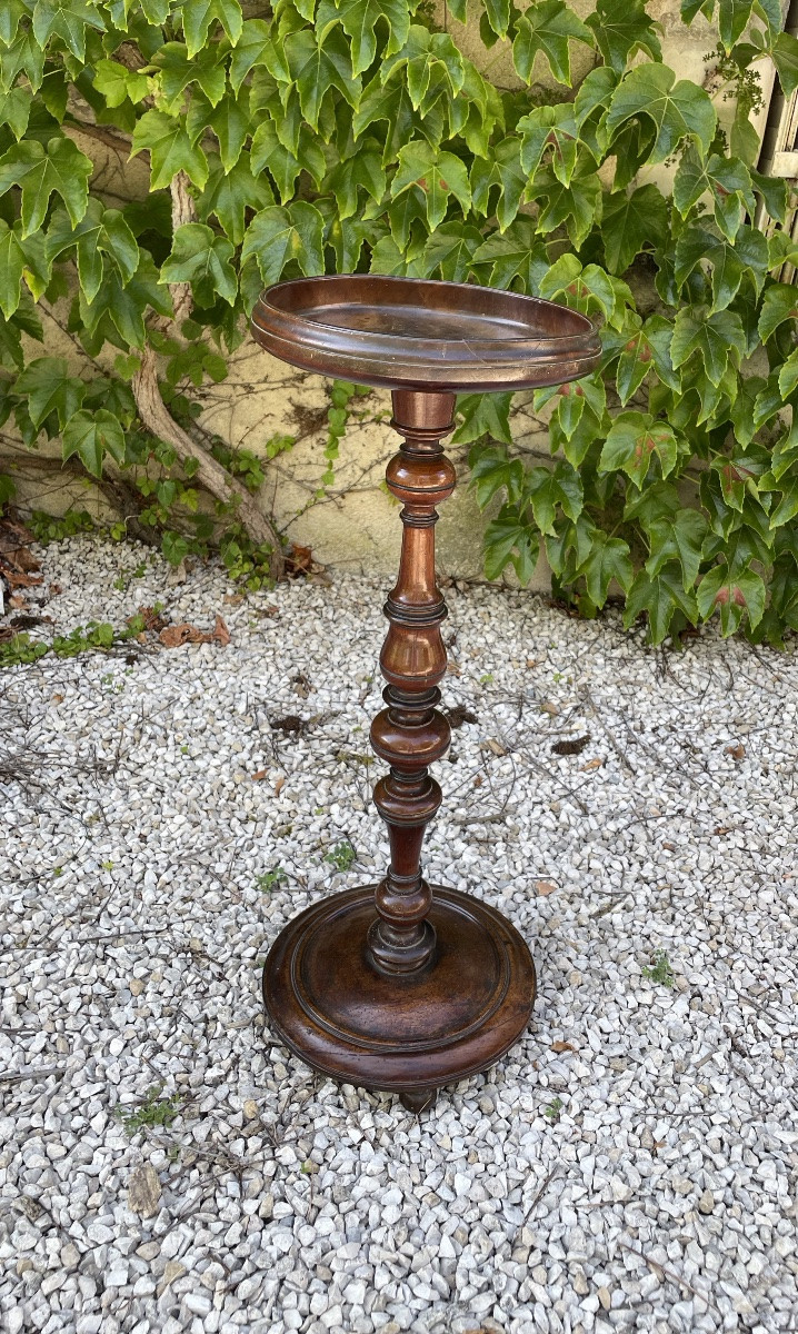 sellette d'époque Louis XIII en noyer-photo-2