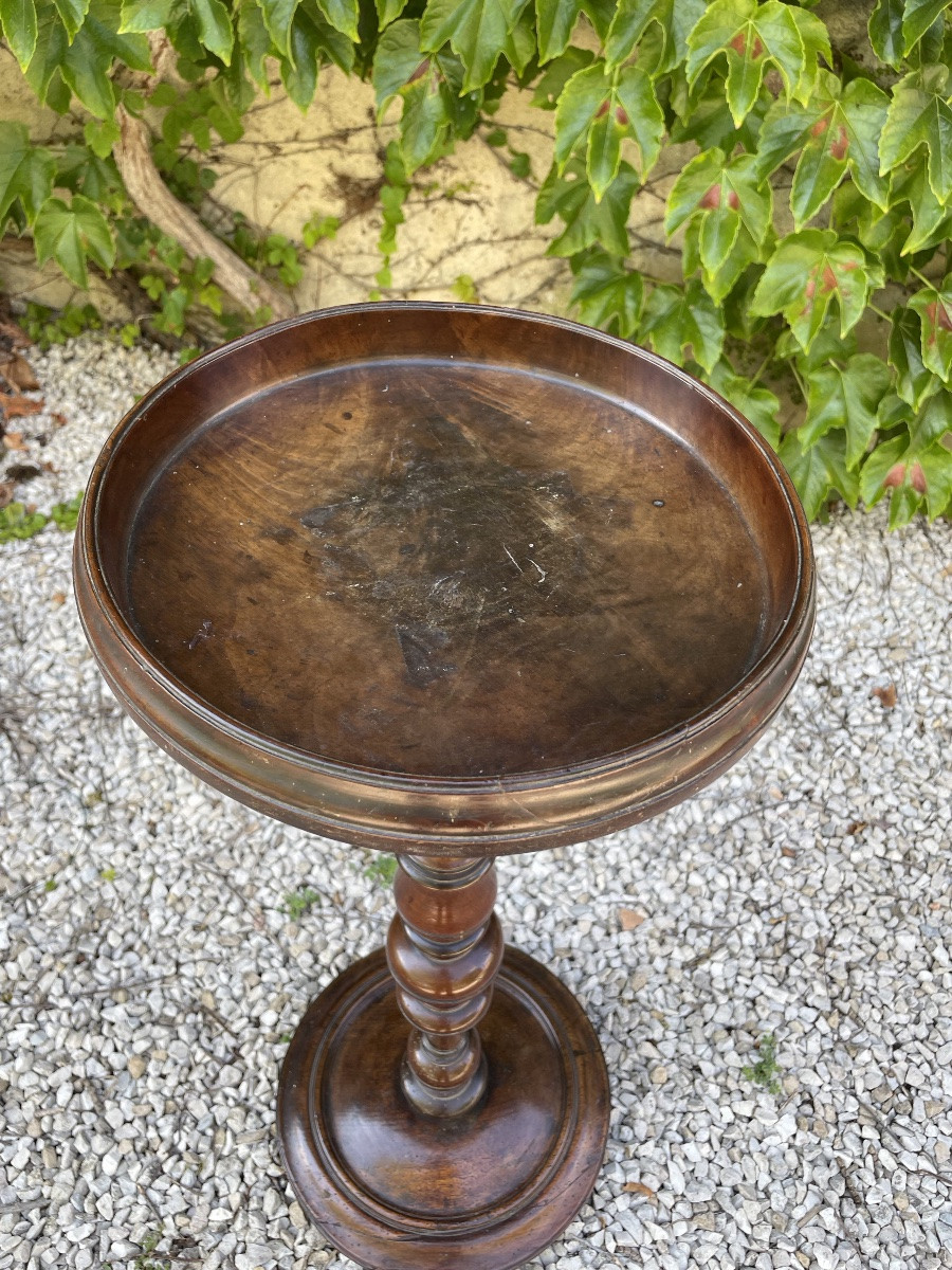 sellette d'époque Louis XIII en noyer-photo-1