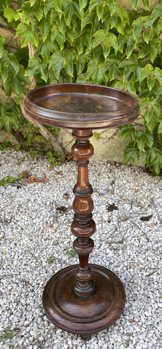 sellette d'époque Louis XIII en noyer-photo-8
