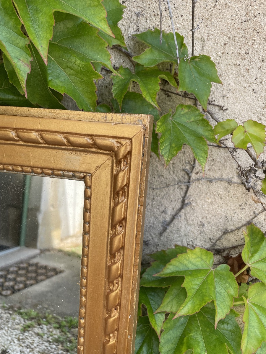 18th Century Carved Wooden Mirror -photo-2