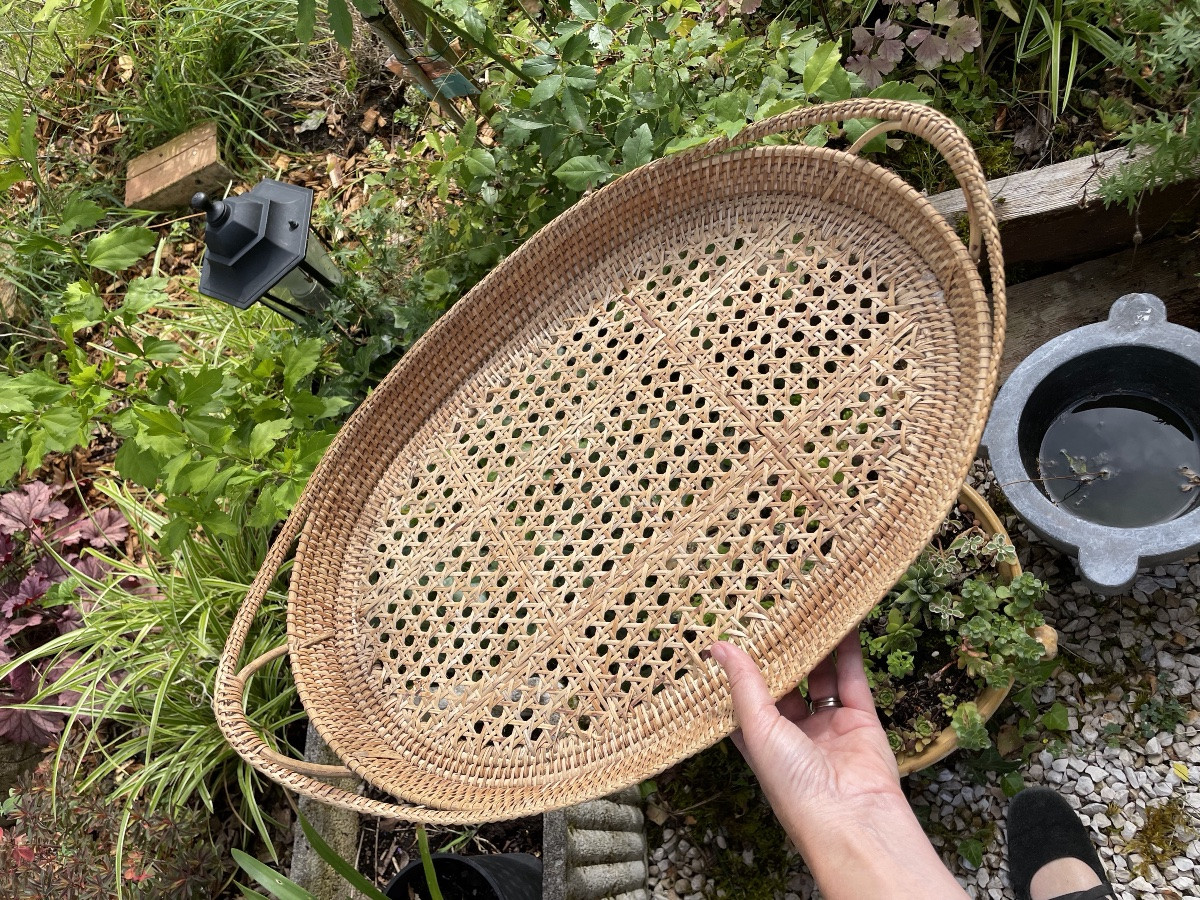 Large Woven Wicker Serving Tray-photo-1