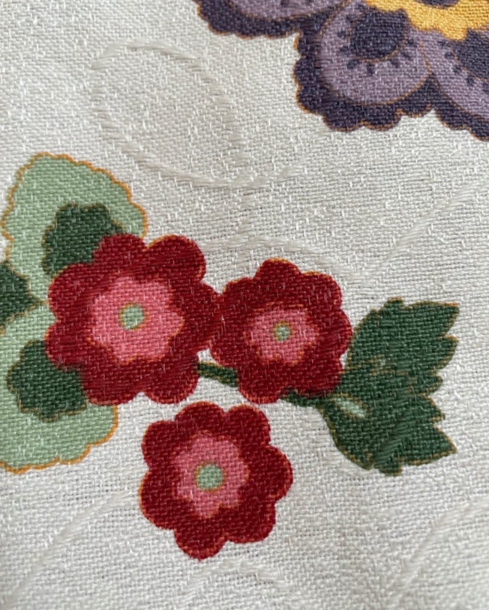 Pair Of Double Floral Curtains (303 X 196 Cm)-photo-4
