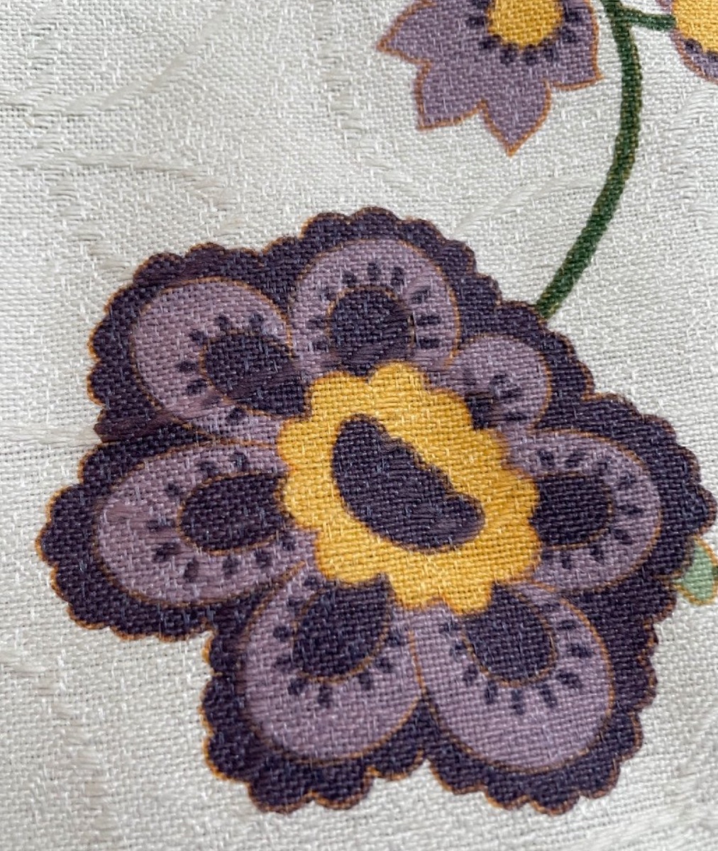 Pair Of Double Floral Curtains (303 X 196 Cm)-photo-1