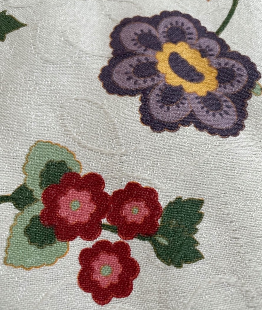 Pair Of Double Floral Curtains (303 X 196 Cm)-photo-2