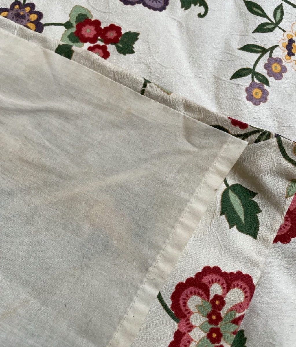 Pair Of Double Floral Curtains (303 X 196 Cm)-photo-4