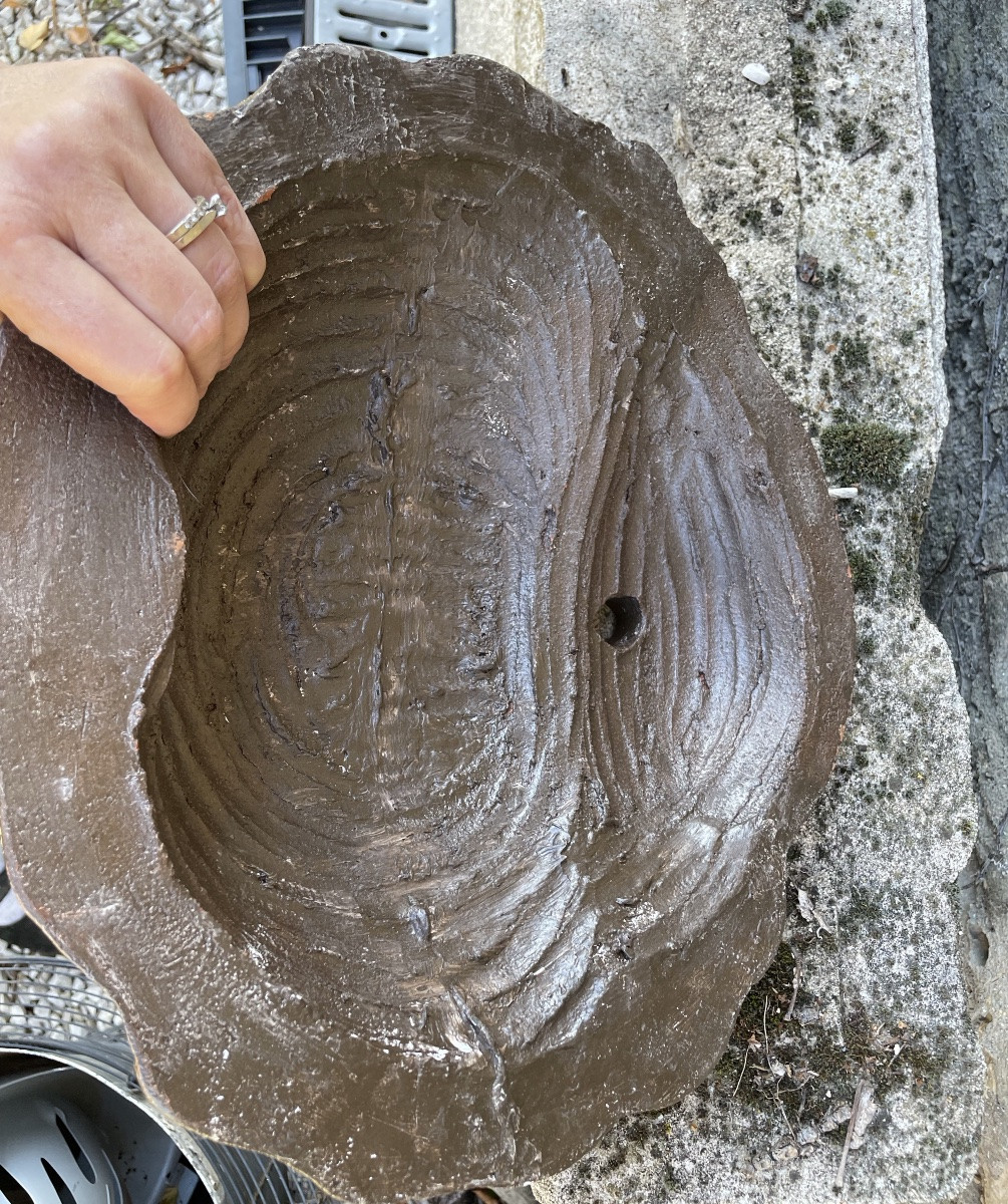 Important masque de fontaine terracotta -photo-7