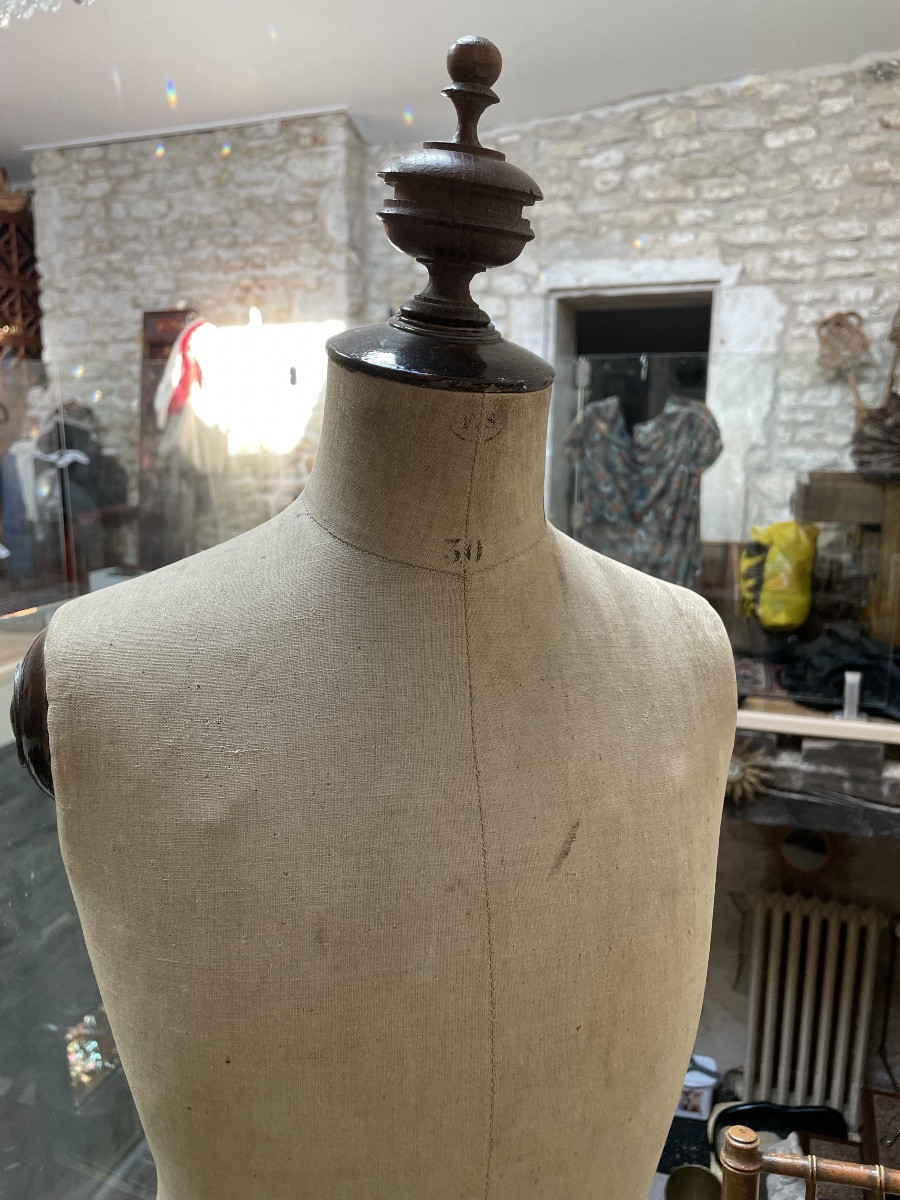 Mannequin de couturière modèle d’enfant, époque Napoléon III -photo-3