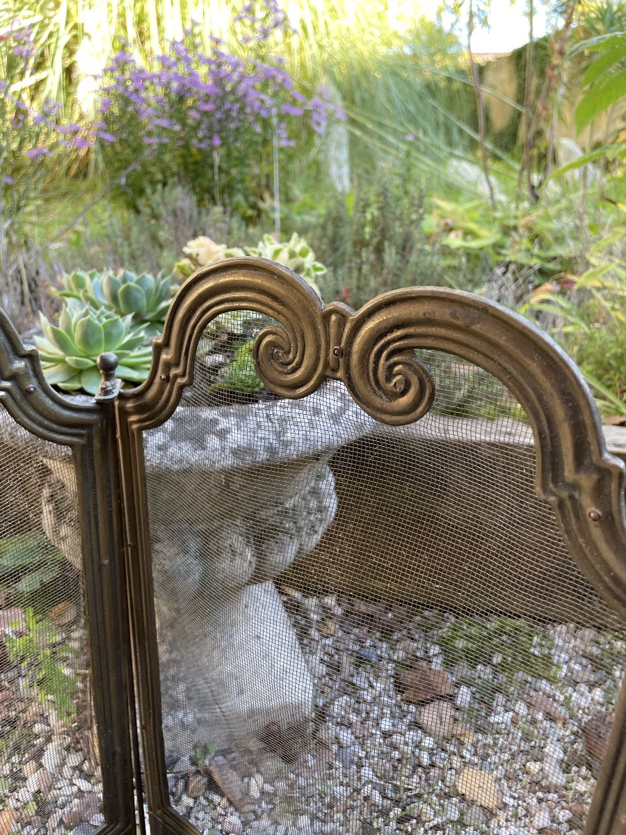 Very Small 3-leaf Spark Arrestor For A Small Fireplace -photo-4