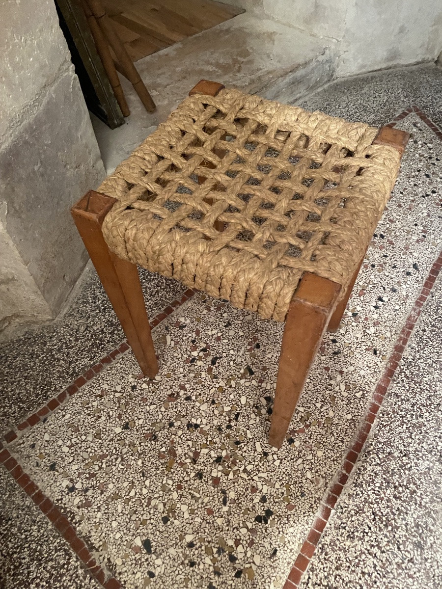 Audoux & Minet Rope Stool-photo-4