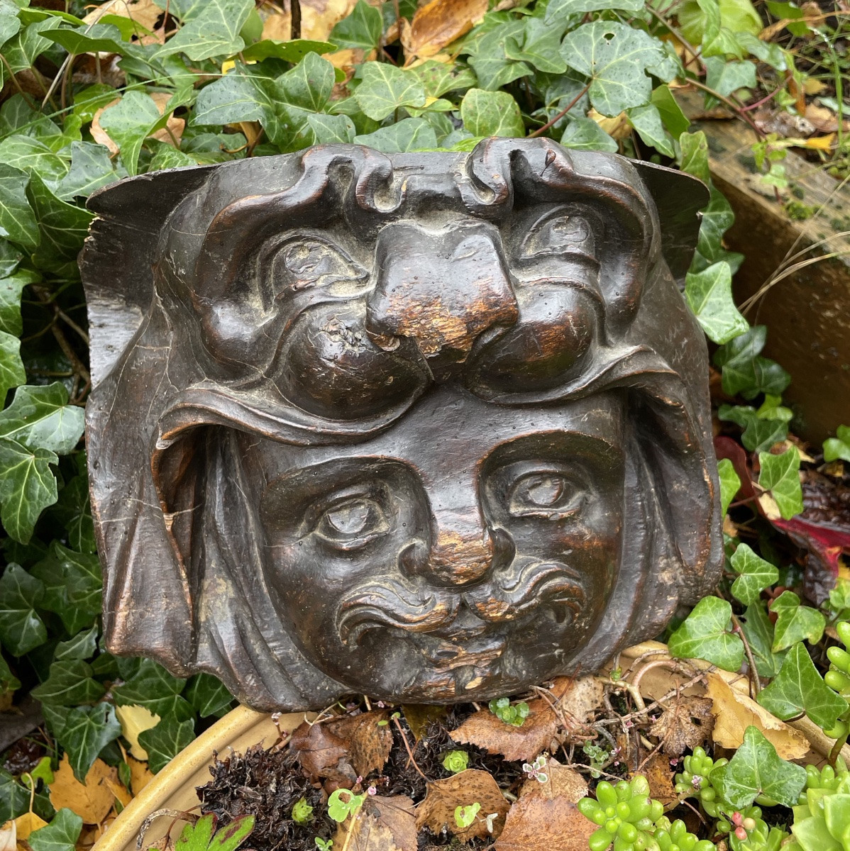 Hercules Carrying The Remains Of The Nemean Lion, Carved Wood-photo-3