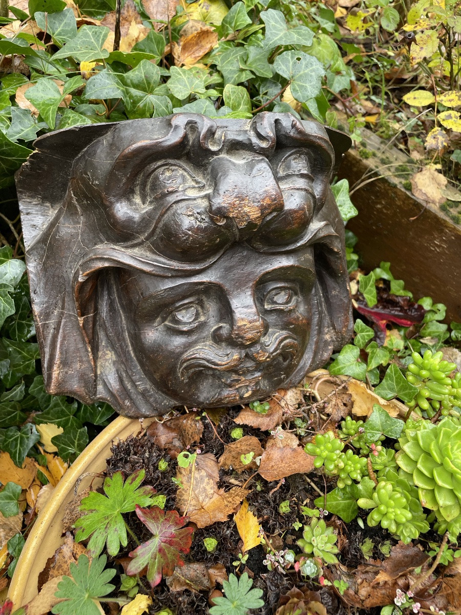 Hercules Carrying The Remains Of The Nemean Lion, Carved Wood-photo-4