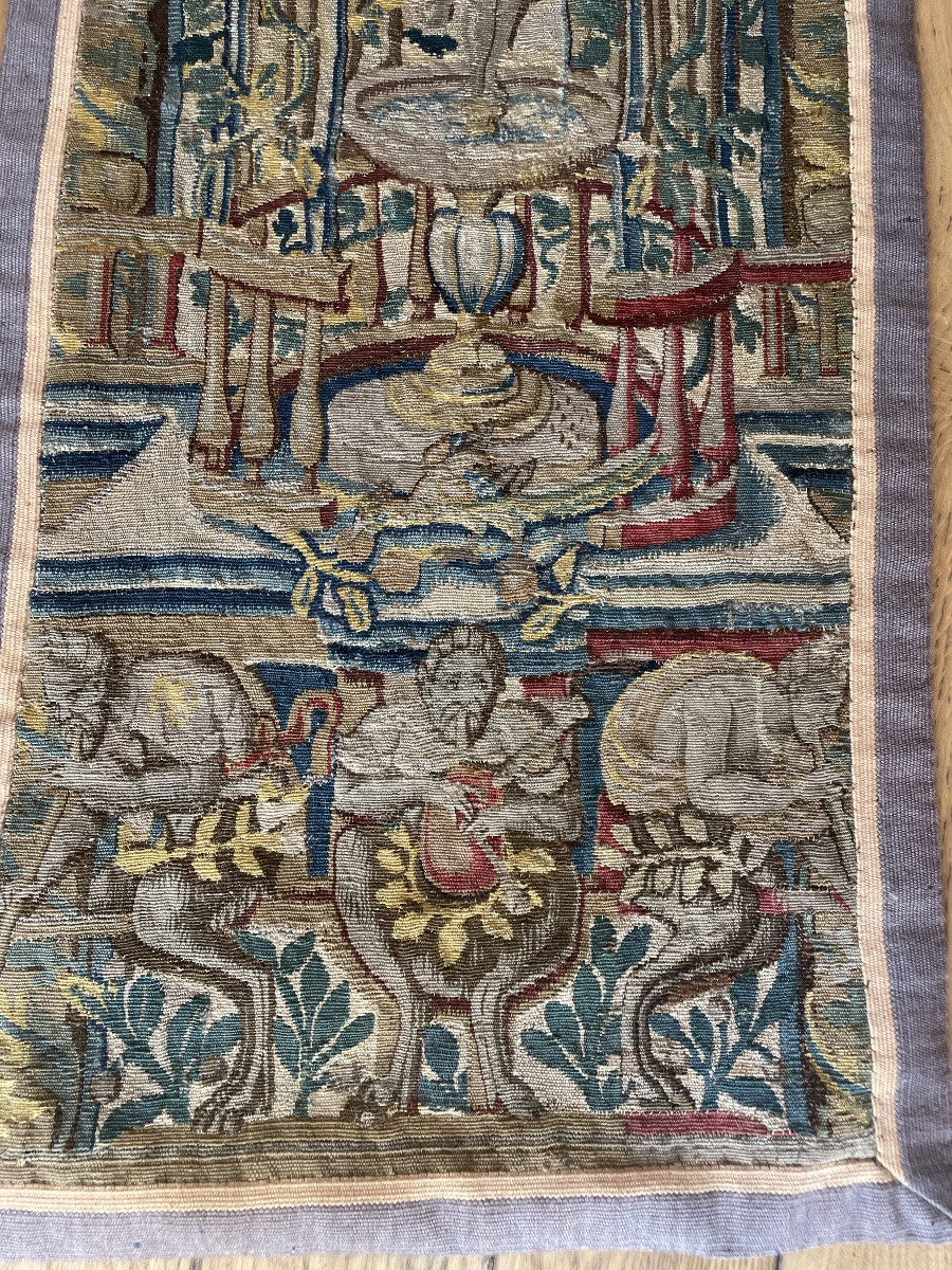 Tapisserie à la Fontaine du XVIIÈME -photo-5