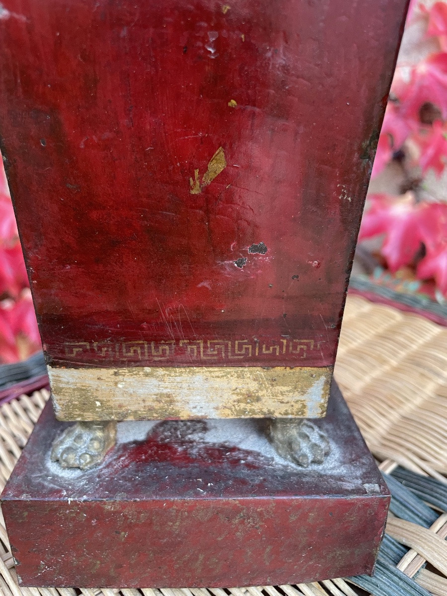 The Pair Of Sheet Metal Vases, From The Restoration Period -photo-2