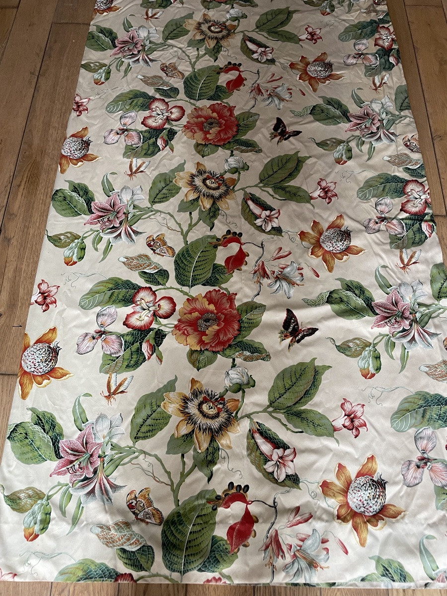 Paire  de double rideaux Papillons et Passiflore pierre Frey -photo-2