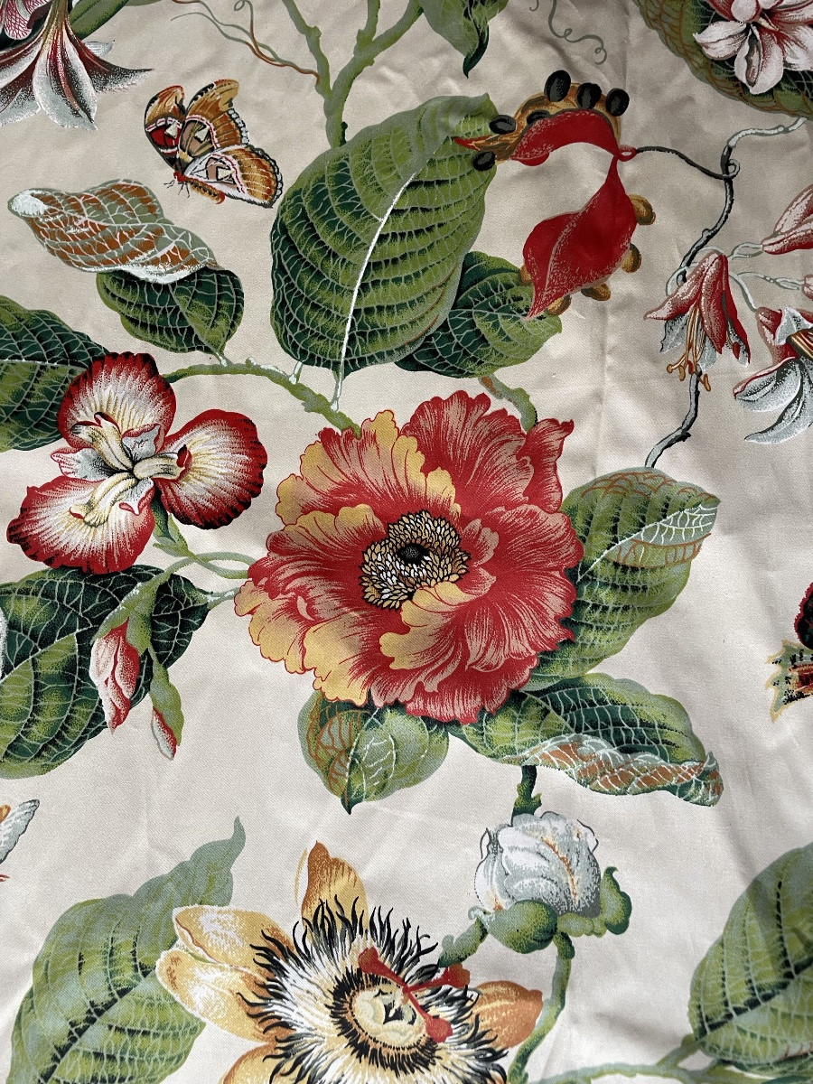 Paire  de double rideaux Papillons et Passiflore pierre Frey -photo-4