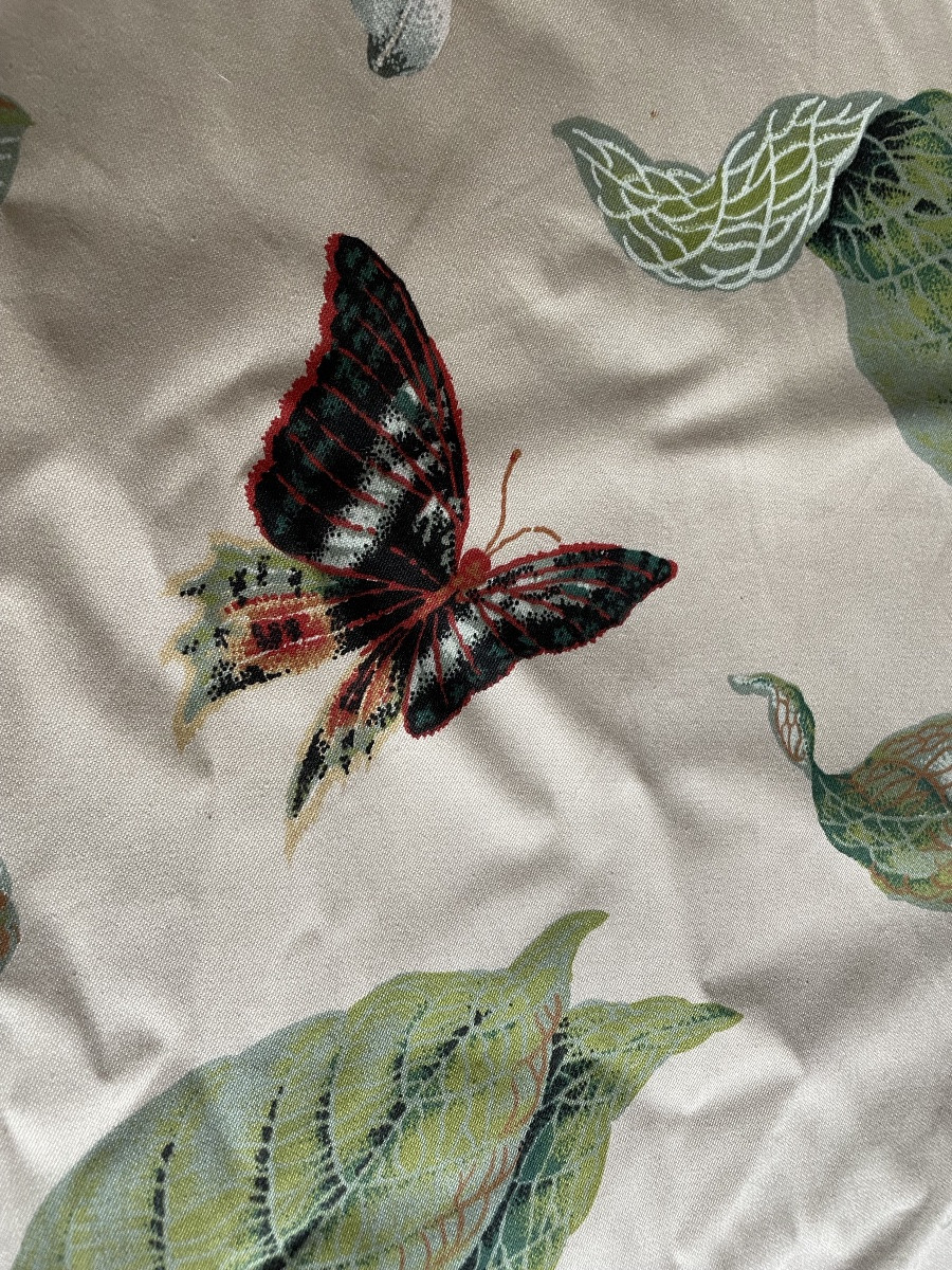 Paire  de double rideaux Papillons et Passiflore pierre Frey -photo-2